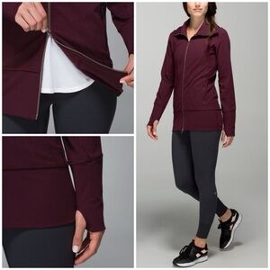 Lululemon Stride Jacket II Sz 8 In Bordeaux Drama